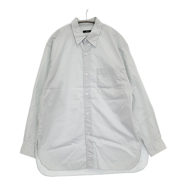 YLEVE COTTON BROAD SHIRT コットンブロードシャツ 定価35200円 サイズ3 長袖シャツ 25SS ライトブルー メンズ イレーヴ【中古】5-1115M♪