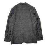 MARGARET HOWELL/FOX BROTHERS スーツ ウール 格子柄 サイズM テーラードジャケット パンツ セットアップ グレー メンズ マーガレットハウエル/フォックスブラザーズ【中古】6-0102T∞