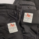 MARGARET HOWELL/FOX BROTHERS スーツ ウール 格子柄 サイズM テーラードジャケット パンツ セットアップ グレー メンズ マーガレットハウエル/フォックスブラザーズ【中古】6-0102T∞