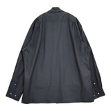 YLEVE COTTON TYPEWRITER CUBAN SH コットン キューバシャツ 定価47300円 サイズ4 長袖シャツ 24SS ネイビー メンズ イレーヴ【中古】5-1115M♪