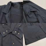 YLEVE COTTON TYPEWRITER CUBAN SH コットン キューバシャツ 定価47300円 サイズ4 長袖シャツ 24SS ネイビー メンズ イレーヴ【中古】5-1115M♪