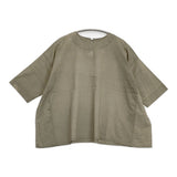 ARTS&SCIENCE wide blouse コットンワイドプルオーバーブラウス 0231-L6234-0144 23SS カーキ レディース アーツ&サイエンス【中古】6-0407S♪