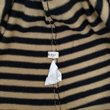 Conges payes/ADIEU TRISTESSE ウールアンゴラ混 ボーダー ハイネック セーター ニット ベージュ ブラック レディース コンジェ ペイエ/アデュートリステス【中古】5-1229T∞