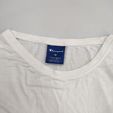 Champion CROPPED T-SHIRT ロゴプリント 短丈 レーヨン混 サイズM 半袖Ｔシャツ カットソー ホワイト ネイビー グリーン レディース チャンピオン【中古】6-0501S△