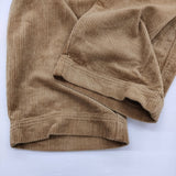 denicher DP194118 タック コーデュロイ イージー パンツ ブラウン レディース デニシェ【中古】5-1214T♪