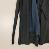 JURGEN LEHL J0174KS521 ウール パッチワーク ロングスカート ネイビー レディース ヨーガンレール【中古】5-1229T∞