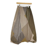 JURGEN LEHL リンクス編み ウールコットン J0193KS201 ロングスカート ベージュ カーキ レディース ヨーガンレール【中古】5-1115T♪