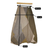 JURGEN LEHL リンクス編み ウールコットン J0193KS201 ロングスカート ベージュ カーキ レディース ヨーガンレール【中古】5-1115T♪