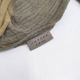 JURGEN LEHL リンクス編み ウールコットン ストール ベージュ カーキ レディース ヨーガンレール【中古】5-1115T♪