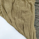 JURGEN LEHL リンクス編み ウールコットン ストール ベージュ カーキ レディース ヨーガンレール【中古】5-1115T♪