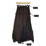 JURGEN LEHL リンクス編み ウールコットン J0183KS201 ロングスカート ワインレッド カーキ レディース ヨーガンレール【中古】5-1115T♪