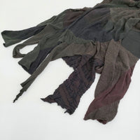 JURGEN LEHL リンクス編み ウールコットン ストール ワインレッド