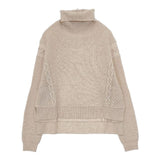 VIVIENNE TAM タートルネック セーター ニット ベージュ レディース ヴィヴィアンタム【中古】5-1229T∞