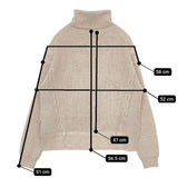 VIVIENNE TAM タートルネック セーター ニット ベージュ レディース ヴィヴィアンタム【中古】5-1229T∞