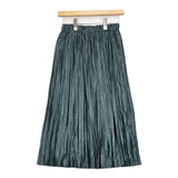 VIVIENNE TAM 10275022 プリーツ ロングスカート ダークグリーン レディース ヴィヴィアンタム【中古】6-0214M∞