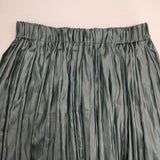 VIVIENNE TAM 10275022 プリーツ ロングスカート ダークグリーン レディース ヴィヴィアンタム【中古】6-0214M∞