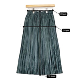 VIVIENNE TAM 10275022 プリーツ ロングスカート ダークグリーン レディース ヴィヴィアンタム【中古】6-0214M∞