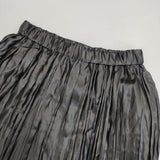 VIVIENNE TAM 10275022 プリーツ ロングスカート ブラック レディース ヴィヴィアンタム【中古】6-0214M∞