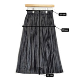 VIVIENNE TAM 10275022 プリーツ ロングスカート ブラック レディース ヴィヴィアンタム【中古】6-0214M∞