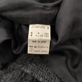 JURGEN LEHL 日本製 J0194FJ622 1B ウール ノーカラージャケット チャコールグレー レディース ヨーガンレール【中古】5-1214T♪