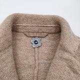 45R/45rpm 未使用品 ウールアルパカ縮絨ニットジャケット 定価49000円 ジャケット ベージュ レディース フォーティーファイブアールピーエム【中古】5-1115T♪