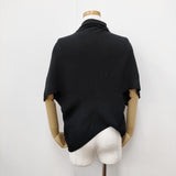 TABASA サイズ34 アシンメトリー ニット ボレロ カーディガン ブラック レディース タバサ【中古】5-1211T◎