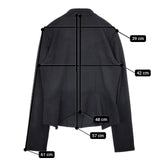 VIVIENNE TAM 06275383 ウール ジャケット ブラック レディース ヴィヴィアンタム【中古】5-1229T∞
