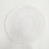アラベスクプレート2枚セット ガラス食器 皿 クリア レディース【中古】6-0209G◎