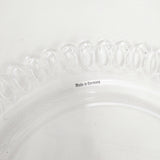 ドイツ製プレート4枚セット ガラス食器 皿 クリア レディース【中古】6-0209G◎