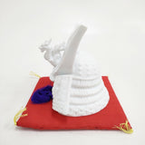 昭峰作 ショウホウサク 未使用品 昭峰作 出世兜 青磁 大 2個セット オブジェ ホワイト レディース【中古】6-0209G◎