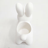 miffy 未使用 フラワーミッフィー こうさぎカバー 鉢カバー インテリアその他 ホワイト レディース ミッフィー【中古】6-0204G◎