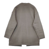 RINEN 裏起毛羽織り スウェット 製品染め コットン カーディガン グレー レディース リネン【中古】5-1229T∞