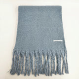 atelier brugge 無地 マフラー ストール ミズイロ レディース アトリエブルージュ【中古】5-1123T◎