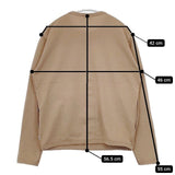 ORCIVAL RC-9247 ライトフリースカーディガン コットン 裏起毛 カーディガン ベージュ レディース オーシバル/オーチバル【中古】5-1229T∞