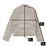 si-si-si comfort 未使用品 リネンジャケット Gジャン 定価27500円 N-603L デニムジャケット エクリュ ベージュ レディース スースースーコンフォート【中古】6-0415M∞