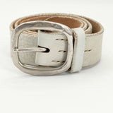 45R/45rpm studio 革 レザー サイズ2 お魚ホール ベルト オフホワイト レディース フォーティーファイブアールピーエム【中古】6-0110G∞