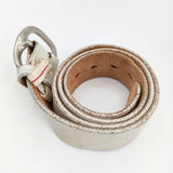 45R/45rpm studio 革 レザー サイズ2 お魚ホール ベルト オフホワイト レディース フォーティーファイブアールピーエム【中古】6-0110G∞