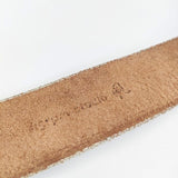 45R/45rpm studio 革 レザー サイズ2 お魚ホール ベルト オフホワイト レディース フォーティーファイブアールピーエム【中古】6-0110G∞