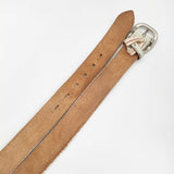 45R/45rpm studio 革 レザー サイズ2 お魚ホール ベルト オフホワイト レディース フォーティーファイブアールピーエム【中古】6-0110G∞