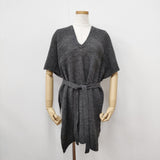 45R/45rpm ノアランドガンジーポンチョ 定価25300円 ニットベルト付き サイズ0 ポンチョ グレー レディース フォーティーファイブアールピーエム【中古】5-1211T◎