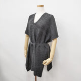 45R/45rpm ノアランドガンジーポンチョ 定価25300円 ニットベルト付き サイズ0 ポンチョ グレー レディース フォーティーファイブアールピーエム【中古】5-1211T◎