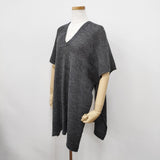 45R/45rpm ノアランドガンジーポンチョ 定価25300円 ニットベルト付き サイズ0 ポンチョ グレー レディース フォーティーファイブアールピーエム【中古】5-1211T◎