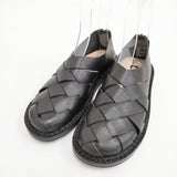 trippen 未使用品 Push Black 編み込みレザー サイズ37 定価63800円 シューズ・靴 ブラック レディース トリッペン【中古】5-1123G◎