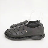 trippen 未使用品 Push Black 編み込みレザー サイズ37 定価63800円 シューズ・靴 ブラック レディース トリッペン【中古】5-1123G◎