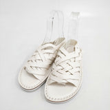 trippen Swamp White メッシュレザー サイズ37 定価49500円 サンダル ホワイト レディース トリッペン【中古】6-0214S◎