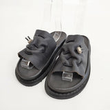 trippen Synergy Black 定価31900円 サイズ37 鹿革 牛革 サンダル ブラック レディース トリッペン【中古】6-0417S◎
