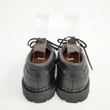 Paraboot 未使用品 Chimey/Jannu シメイ フランス製 6.5 シューズ・靴 ブラック メンズ パラブーツ【中古】5-1202G◎