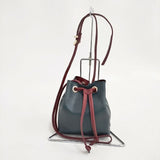 MAISON BOINET/YOSHIYO 巾着 ショルダーバッグ グリーン レディース メゾンボワネ/ヨシヨ【中古】6-0318G∞