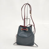 MAISON BOINET/YOSHIYO 巾着 ショルダーバッグ グリーン レディース メゾンボワネ/ヨシヨ【中古】6-0318G∞