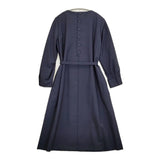 atelier naruse formal A line one piece dress フォーマルAラインワンピース 38 定価33000円 ネイビー レディース アトリエナルセ【中古】5-1206T♪